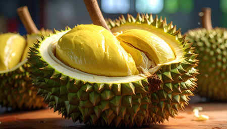 Durian visually striking high-quality image with artistic flair.の素材