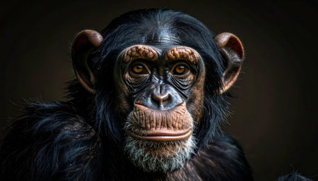 Chimpanzee high-resolution creative and visually stunning artwork.の素材