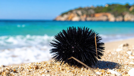 Sea Urchin beautiful and imaginative composition with rich detail.の素材