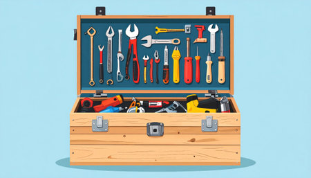 toolbox elegant and inspiring image with refined design.の素材