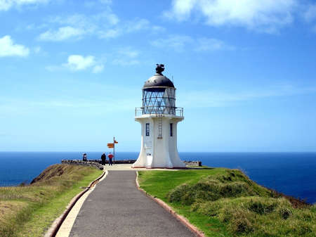 Cape Reinga Lighthouse, northern most tip of New Zealandの写真素材