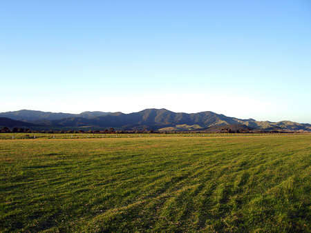 Okiwi Airport Runway, Okiwi, Great Barrier Island, New Zealandの写真素材