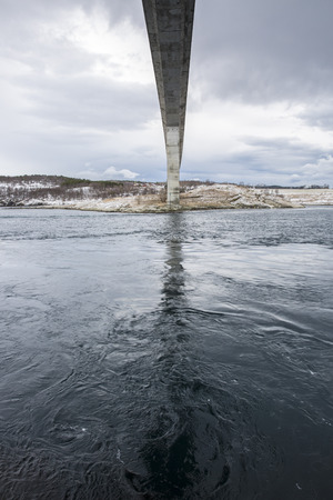 Whirlpools of the maelstrom of Saltstraumen, Nordland, Norwayの写真素材