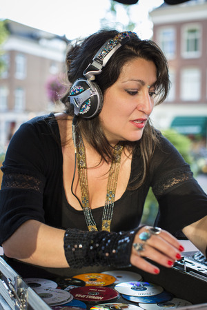 Amsterdam, The Netherlands - august 20 2014: during the open air screening of Mexican film ParaÃ­so, Marie Heinekeinplein, World Cinema Amsterdam festival, a world film festival held from 14 to 24/08/2014のeditorial素材