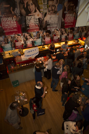 Amsterdam, The Netherlands - August 14 2014: during the opening evening of the World Cinema Amsterdam festival, a world film festival held from 14 to 24/08/2014のeditorial素材
