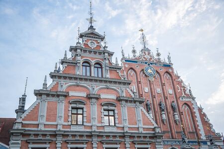 atvian attraction - house of the Blackheads, in old city Riga, Latvia
