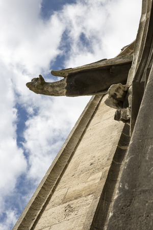 Gargoyle of the Saint Michel church spire , Bordeaux, Franceの写真素材