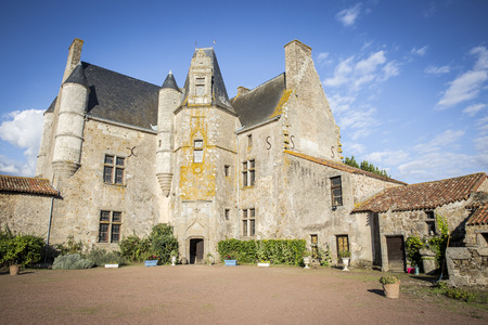 Old medieval small castle, Vermette, Franceのeditorial素材