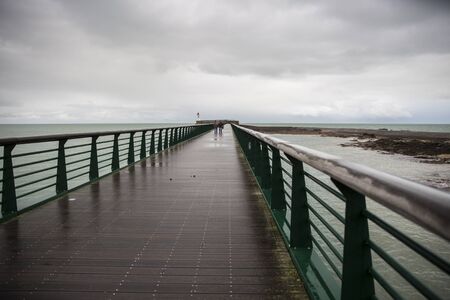 Seaside landscape in the winter, Les Sables D'olonne, Vendée, Franceの写真素材