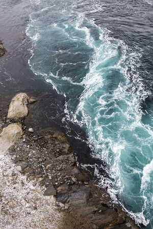 Whirlpools of the maelstrom of Saltstraumen, Nordland, Norwayの写真素材