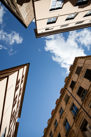 Old town Lyon, traboulesの写真素材
