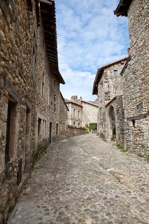 Medieval village of Perouges, Franceの写真素材