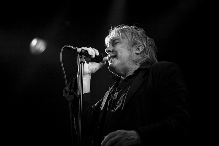 Amsterdam, The Netherlands - 20 february, 2016: concert of Belgian rock singer Arno for his album release Human Incognito at venue Melkwegのeditorial素材