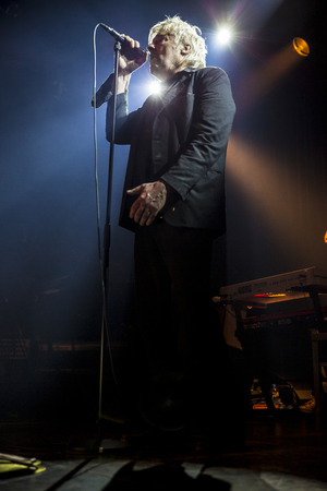 Amsterdam, The Netherlands - 20 february, 2016: concert of Belgian rock singer Arno for his album release Human Incognito at venue Melkwegのeditorial素材