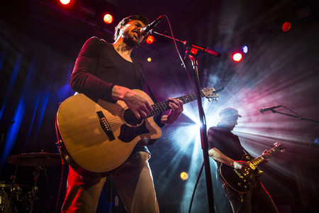 Amsterdam, The Netherlands - 18 March, 2016: concert of Swiss rock band 77 Bombay Street at venue Paradisoのeditorial素材