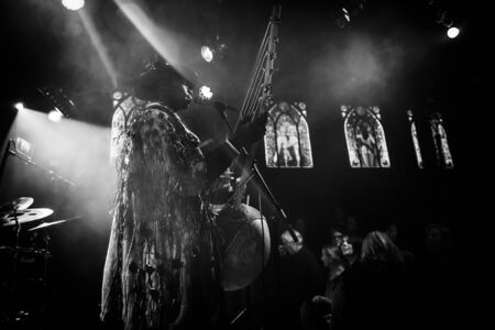 Amsterdam, The Netherlands - February 17, 2016: concert of african band from Mali BKO Quintet at Paradiso Bitterzoet concert hall.のeditorial素材