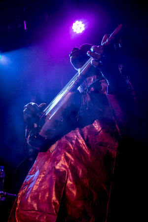 Amsterdam, The Netherlands - February 17, 2016: concert of african band from Mali BKO Quintet at Paradiso Bitterzoet concert hall.のeditorial素材