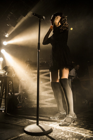 Amsterdam, The Netherlands - 16 March, 2016: concert of French electro swing band Caravan Palace at venue Melkwegのeditorial素材