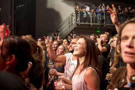 Amsterdam, The Netherlands, 8 November 2016: concert of  Australian ska and jazz band The Cat Empire at venue Melkwegのeditorial素材