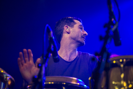 Amsterdam, The Netherlands, 8 November 2016: concert of  Australian ska and jazz band The Cat Empire...