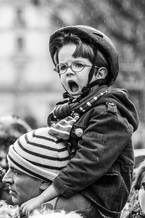 PARIS, FRANCE â January 10, 2016: ceremony to commemorate victims of the bombing and shooting rampage, commemoration of Charlie Hebdo terrorist attack and of Marches Republicaines demonstrationのeditorial素材