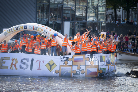 Amsterdam, the Netherlands â€“ August 06, 2016: participants in the annual event for the...