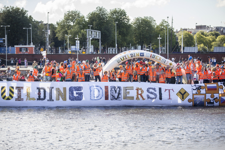 Amsterdam, the Netherlands - August 06, 2016: participants in the annual event for the protection of...