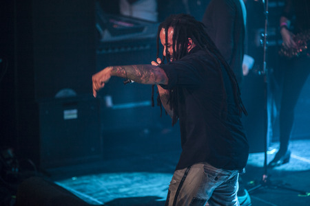 Amsterdam, The Netherlands - July, 1 2016: concert of reggae singers Gentleman and Ky-Mani Marley at Melkweg as part of cultural and world music festival Roots Amsterdamのeditorial素材