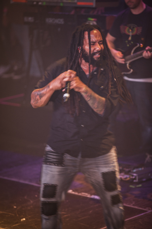 Amsterdam, The Netherlands - July, 1 2016: concert of reggae singers Gentleman and Ky-Mani Marley at...
