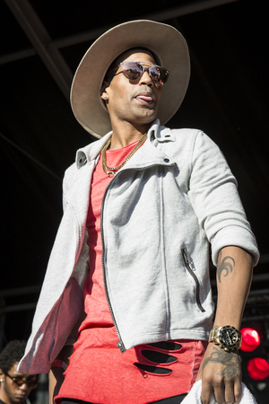 Amsterdam, The Netherlands - July, 3 2016: concert of Cuban band Elito Reve y su Charangon at Amsterdam Roots Open Air, free public cultural festival held in Oosterparkのeditorial素材