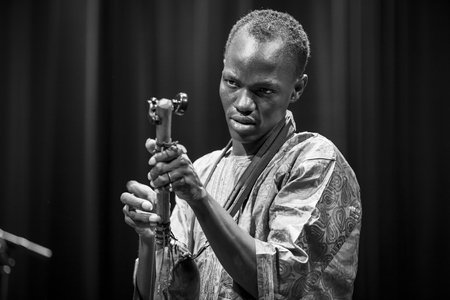 Amsterdam, The Netherlands - July, 3 2015: concert of african band BKO Quintet at Bimhuis, as part of cultural and world music festival Amsterdam Roots.のeditorial素材