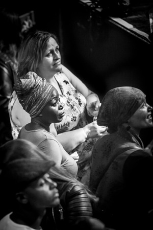 Amsterdam, The Netherlands - July, 1 2016: audience concert of reggae singers Gentleman and Ky-Mani Marley at Melkweg as part of cultural and world music festival Roots Amsterdamのeditorial素材