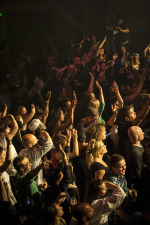 Amsterdam, The Netherlands - July, 1 2016: audience concert of reggae singers Gentleman and Ky-Mani Marley at Melkweg as part of cultural and world music festival Roots Amsterdamのeditorial素材