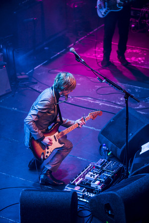 Amsterdam, The Netherlands - 21 february, 2016: concert of English psychedelic rock band Kula Shaker for their album release K 2.0 at Paradiso concert hallのeditorial素材
