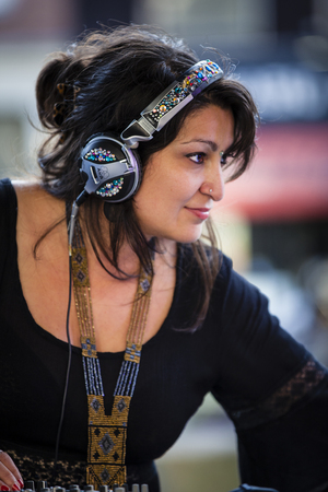 Amsterdam, The Netherlands - august 20 2014: during the open air screening of Mexican film ParaÃ­so, Marie Heinekeinplein, World Cinema Amsterdam festival, a world film festival held from 14 to 24/08/2014のeditorial素材