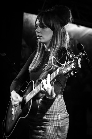 Amsterdam, The Netherlands - October, 17 2015: concert of British indiepop rock singer Emily Capell during Amsterdam Waterfall Festival at the Waterholeのeditorial素材