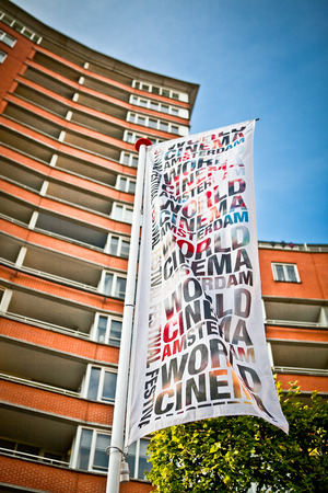 Amsterdam, The Netherlands - august 20 2014: during the open air screening of Mexican film ParaÃ­so, Marie Heinekeinplein, World Cinema Amsterdam festival, a world film festival held from 14 to 24/08/2014のeditorial素材