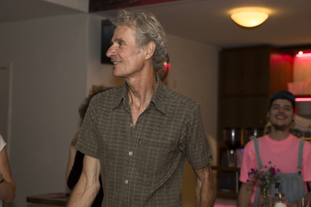 Amsterdam, The Netherlands - August 20 2016: people dancing at the opening party of World Cinema Amsterdam festival at Rialto Cinema, a world film festival held from 18 to 27/08/2016のeditorial素材
