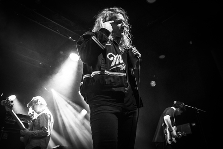 Amsterdam, The Netherlands - 24 February 2017 - Concert of American rock band The Orwells at...
