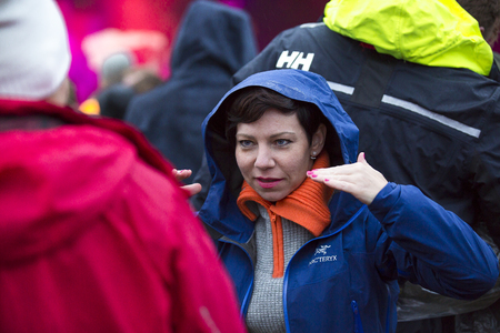 Traena, Norway - July 6 2017: at Traenafestival, music festival taking place on the small island of Traenaのeditorial素材