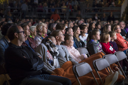 Amsterdam, The Netherlands - August 17 2018: open air screening of Kenyan film Supa Modo at  Vondelpark Openluchttheater during World Cinema Amsterdam, a world film festival held from 16 to 25/08/2018のeditorial素材