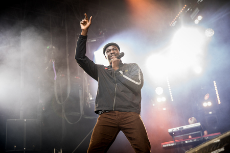 â¢	Nyon, Switzerland - 27 July 2019 :  concert of British soul crooner Jacob Banksのeditorial素材