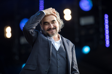 Nyon, Switzerland - 27 July 2019 :  concert of Swiss pop singer Stephan Eicher & Traktorkestarのeditorial素材