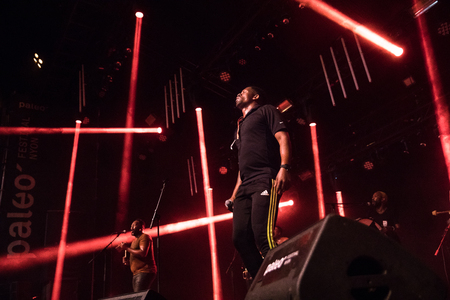 Nyon, Switzerland - 26 July 2019 :  concert of South African band BCUCのeditorial素材