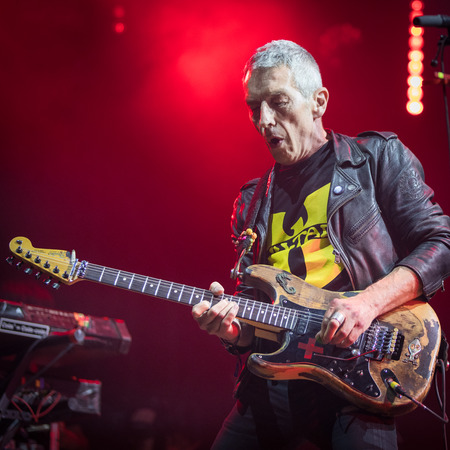 Nyon, Switzerland - 26 July 2019 :  concert of French musician and singer Hubert-FÃ©lix ThiÃ©faineのeditorial素材