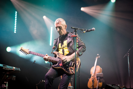 Nyon, Switzerland - 26 July 2019 :  concert of French musician and singer Hubert-FÃ©lix ThiÃ©faineのeditorial素材