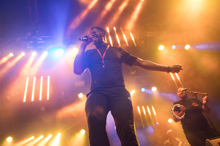 Nyon, Switzerland - 26 July 2019 :  concert of South African band BCUCのeditorial素材