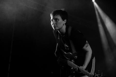 Nyon, Switzerland - 25 July 2019 :  concert of  British punk rock band Lifeのeditorial素材