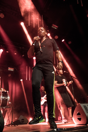 Nyon, Switzerland - 26 July 2019 :  concert of South African band BCUCのeditorial素材