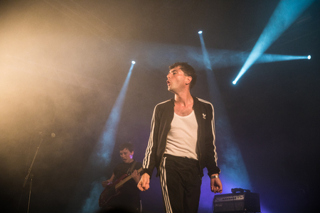 Nyon, Switzerland - 25 July 2019 :  concert of  British punk rock band Lifeのeditorial素材
